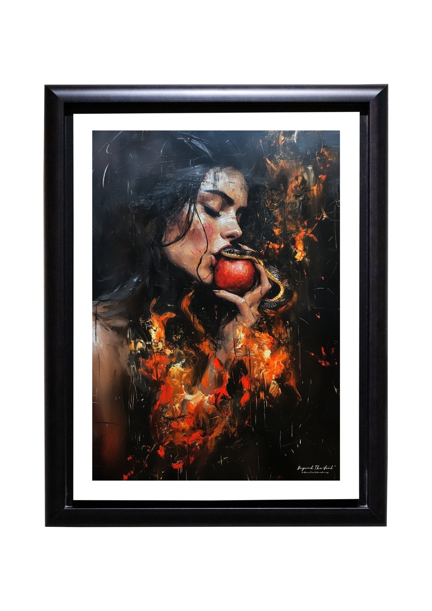 Kundalini Feuer - Verbotene Frucht - Spirituell - Abstrakt - Kunst - Druck - Kostenloser Versand