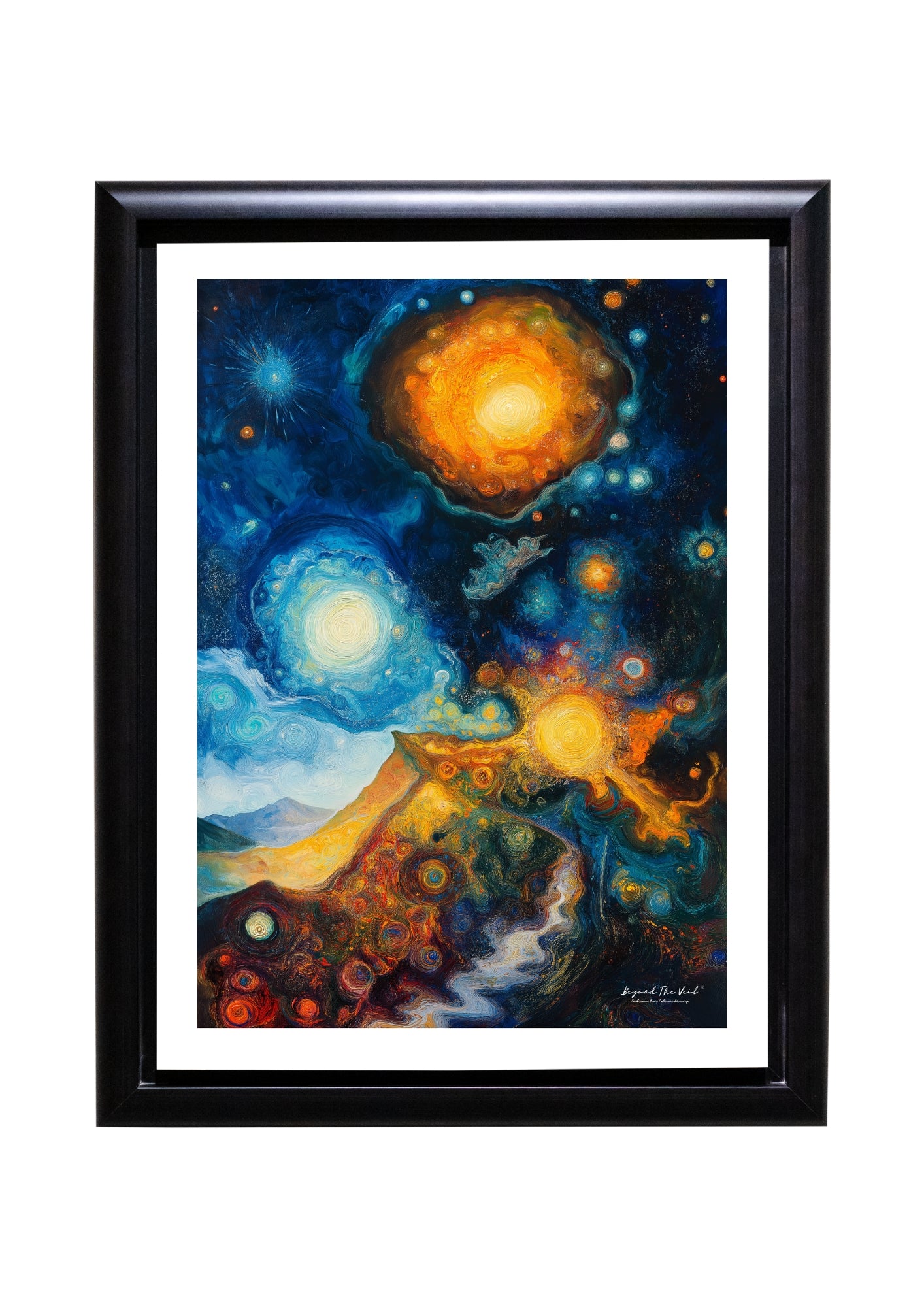 Kosmische Pfade - Spirituell - Abstrakt - Kunst - Druck - Kostenloser Versand